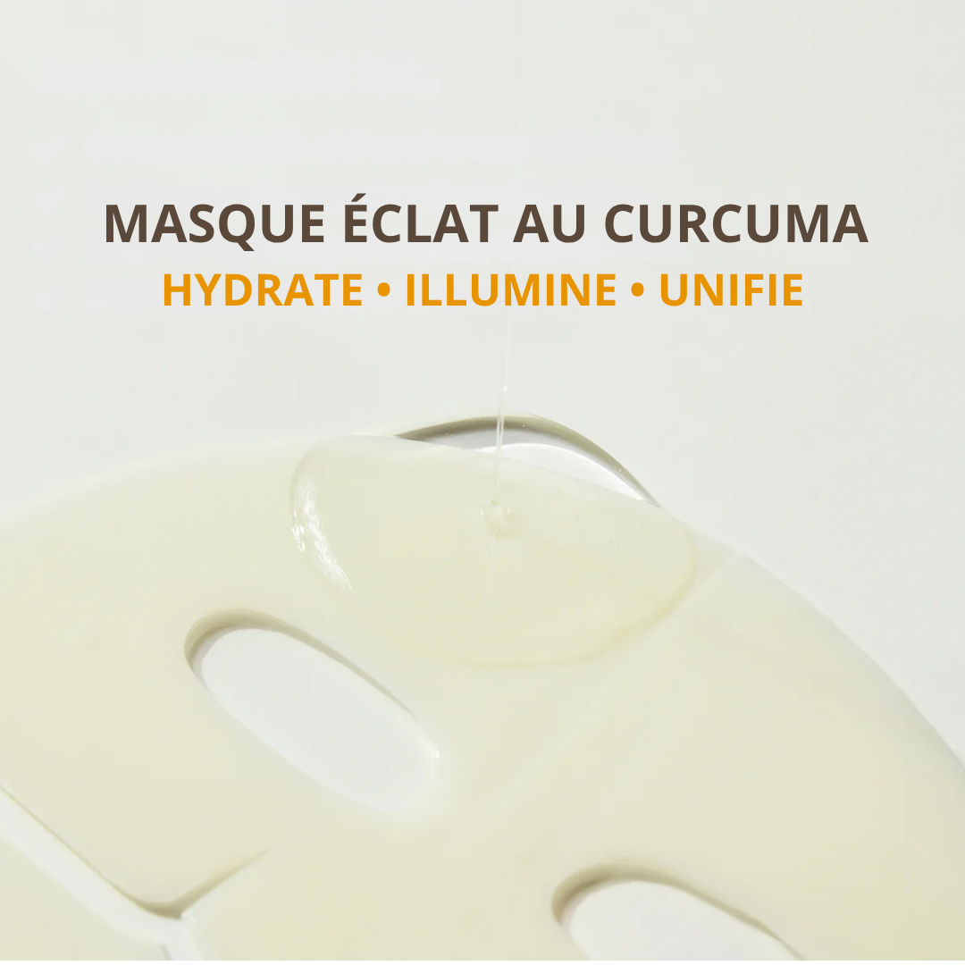Masques au curcuma & acide kojique — un soin anti-taches pour un teint lumineux et unifié