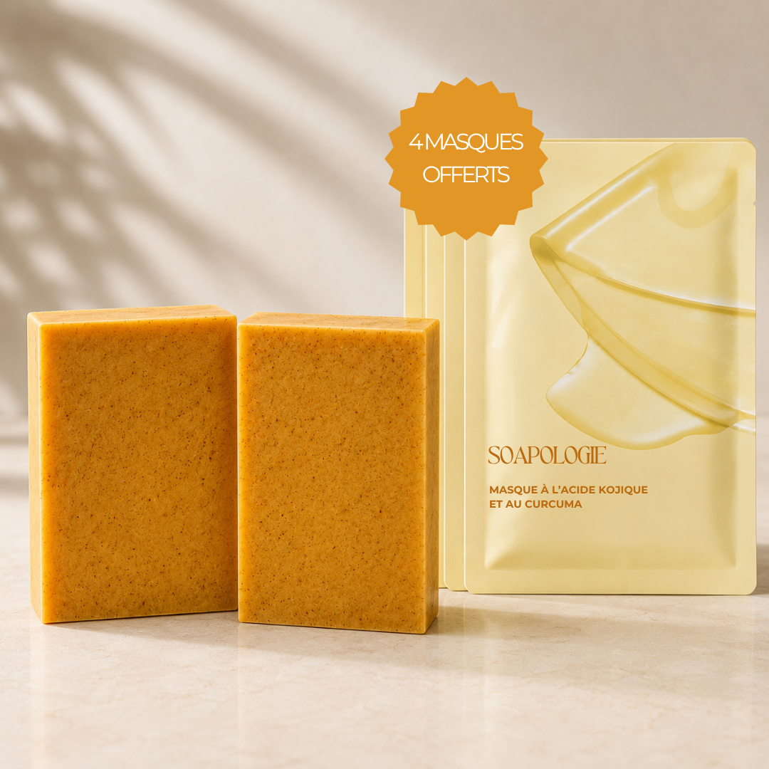 Masques au curcuma & acide kojique — un soin anti-taches pour un teint lumineux et unifié