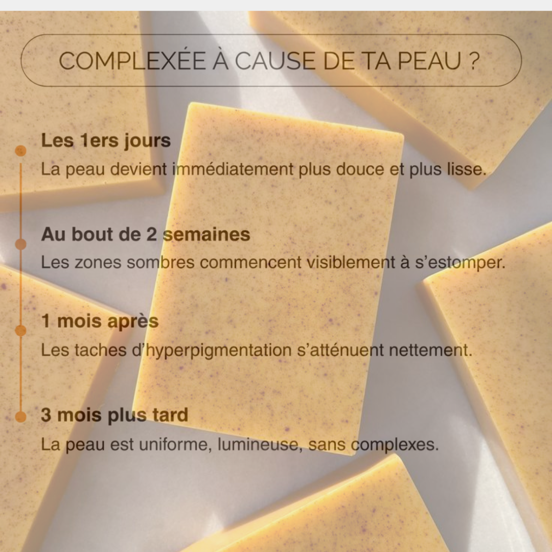 Savon au curcuma - Peaux ternes & à imperfections