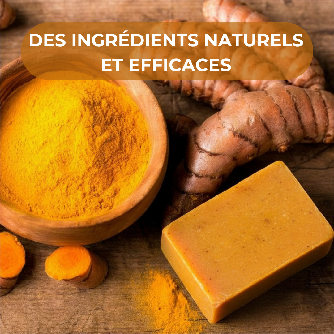 Savon au curcuma - Peaux ternes & à imperfections