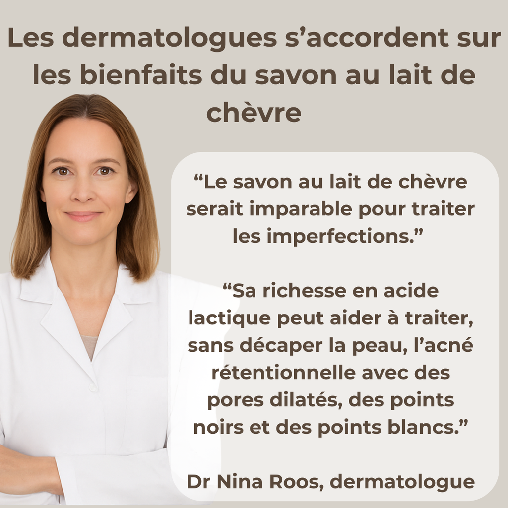 Savon au lait de chèvre  Peaux sensibles & à imperfections